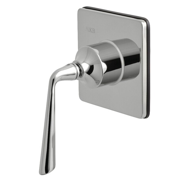 Kingston Brass KS3041ZL Three-Way Diverter Valve W/Sgl-Handle & Square Plate, Chrome KS3041ZL - main